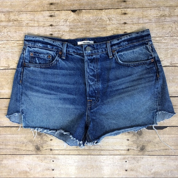 GRLFRND Mardee High Rise Cut Off Denim Shorts Size 31 - Picture 3 of 8